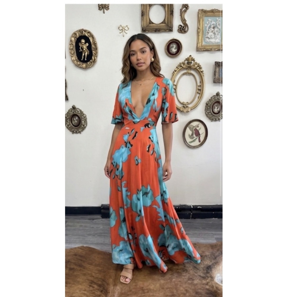 Young Fabulous & Broke Floral Maxi Dress - Size XS